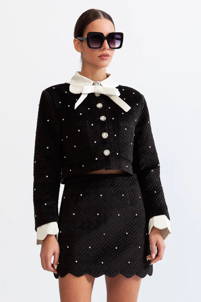 Velvet Jewel Coord - Schwarz