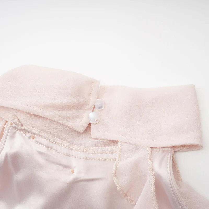 Eloisee fleur mini-robe asymétrique
