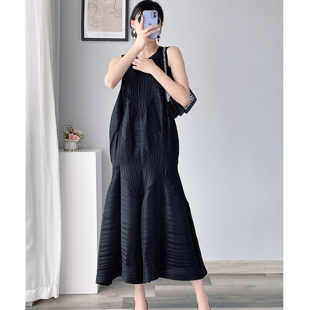 Miyak's long age-reducing skirt dress