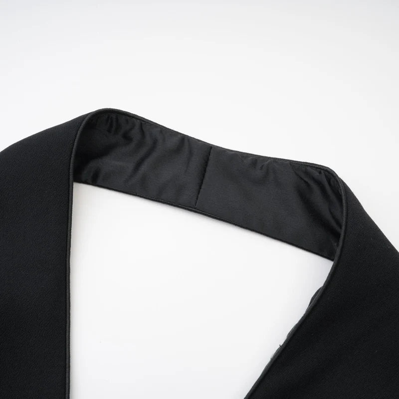 Jaques Halterneck Black Mini Robe