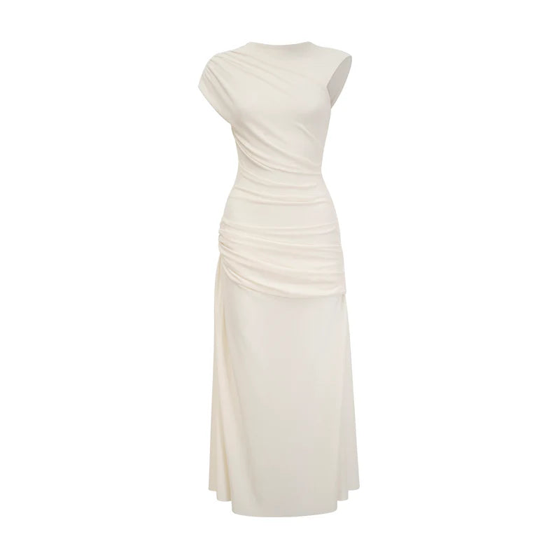 jersey knit maxi dress Lanetta jersey-knit draped maxi dress – PALMA PARIS