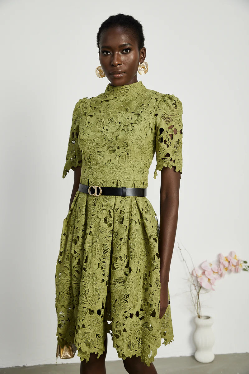 Valrie cut-out belted mini dress Valrie cut-out belted mini dress