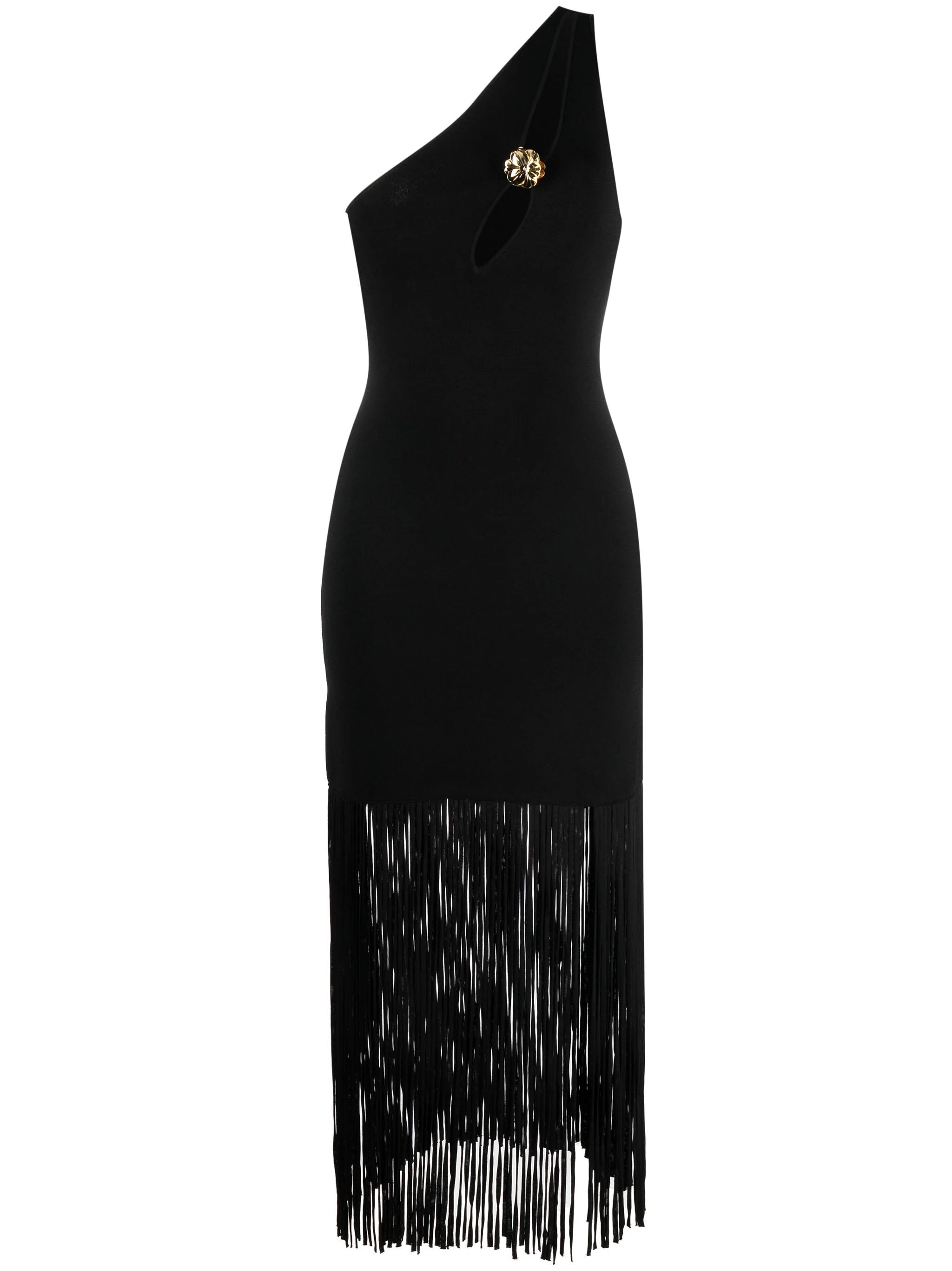 sandro asymmetric fringed dress OUT OF STOCK midi – PALMA PARIS Model is 5ft 11in/1.80m Sleeveless bandage bodycon dress Trend Alert: wedding dresses Color:forest