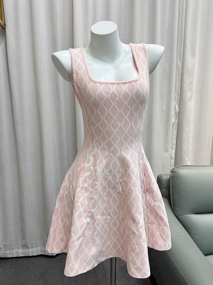 Waist-Cinching Strap Dress