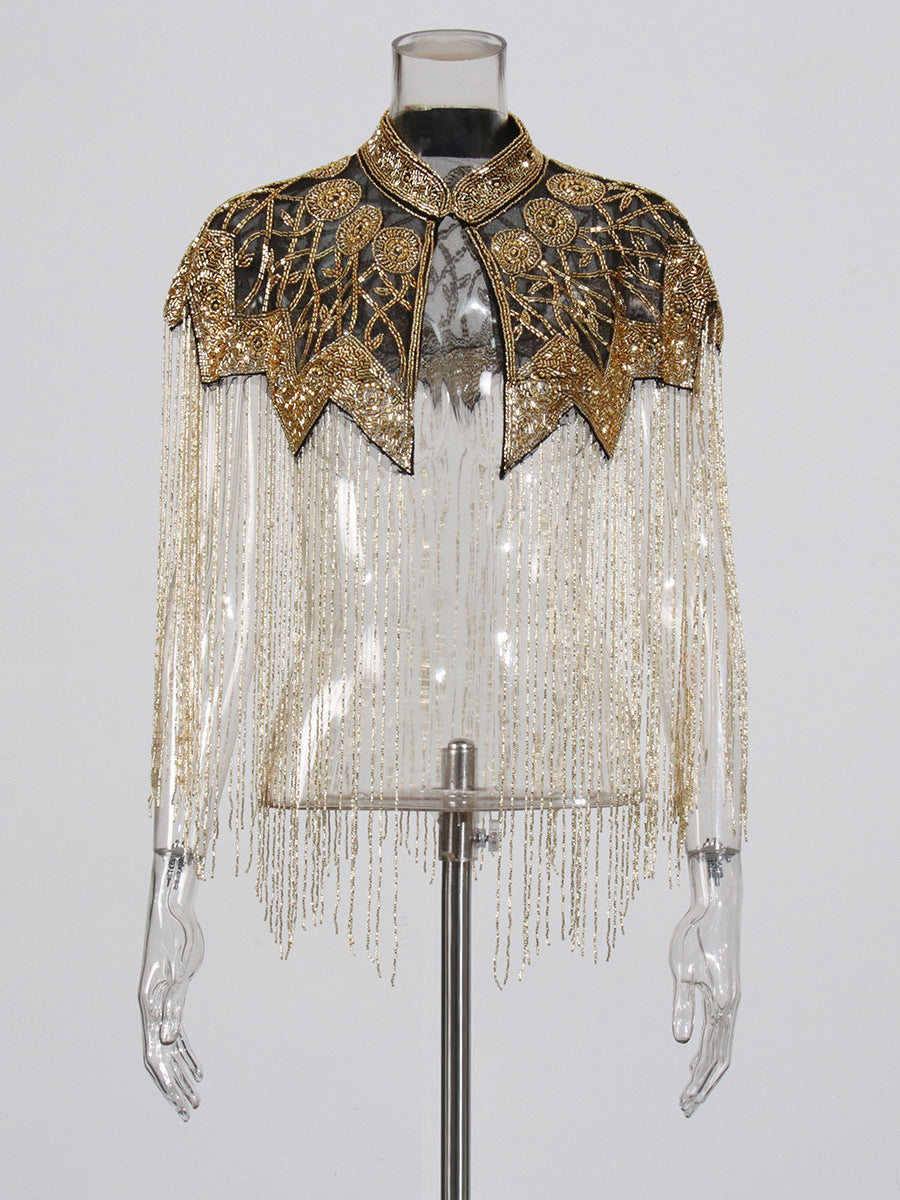 Gilded Tassel Capelet