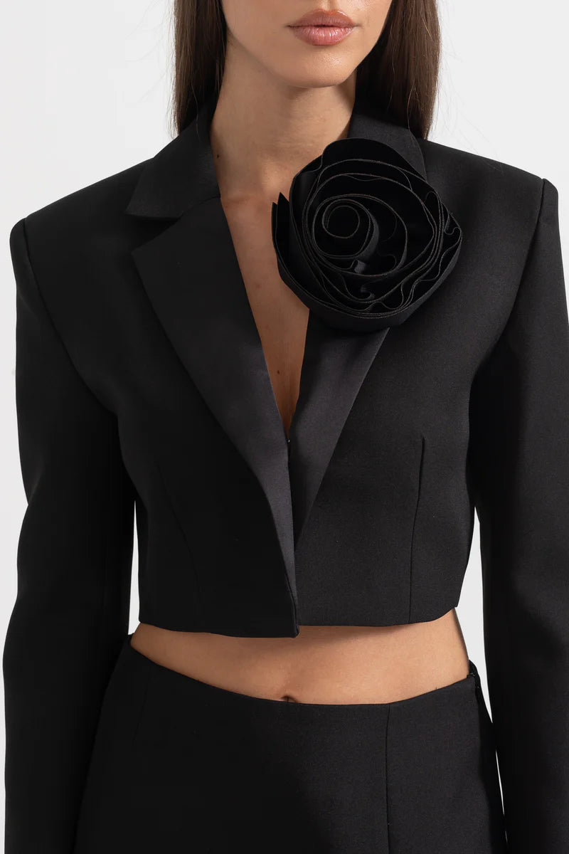 Ensemble Floral Accent Floral 2 pièces - noir