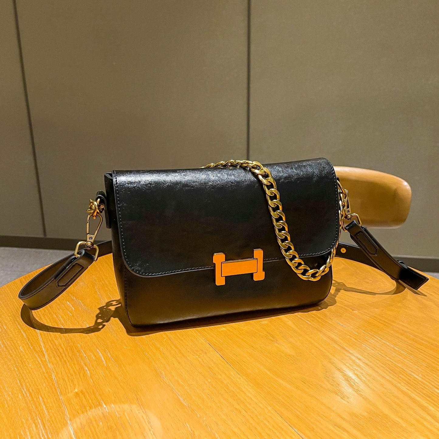 Herme crossbody Bag Leather Bag