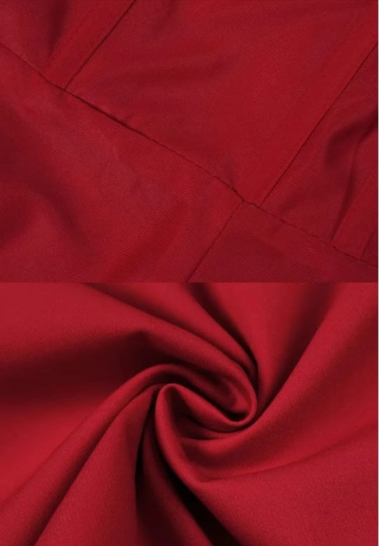 Asymmetrical off shoulder mini dress -red