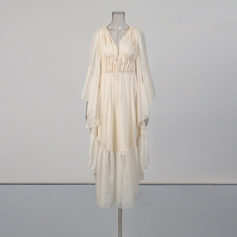 Angel Sleeve Maxi Dress