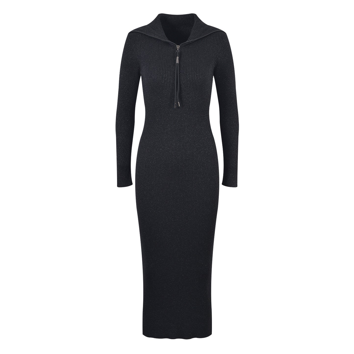 Jupe longue en tricot à fond fin