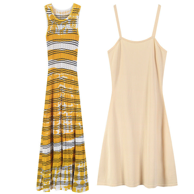 Robe sans manches en deux pièces