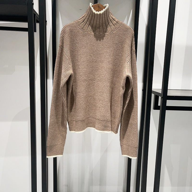 V-Neck Wool Knit Sweater