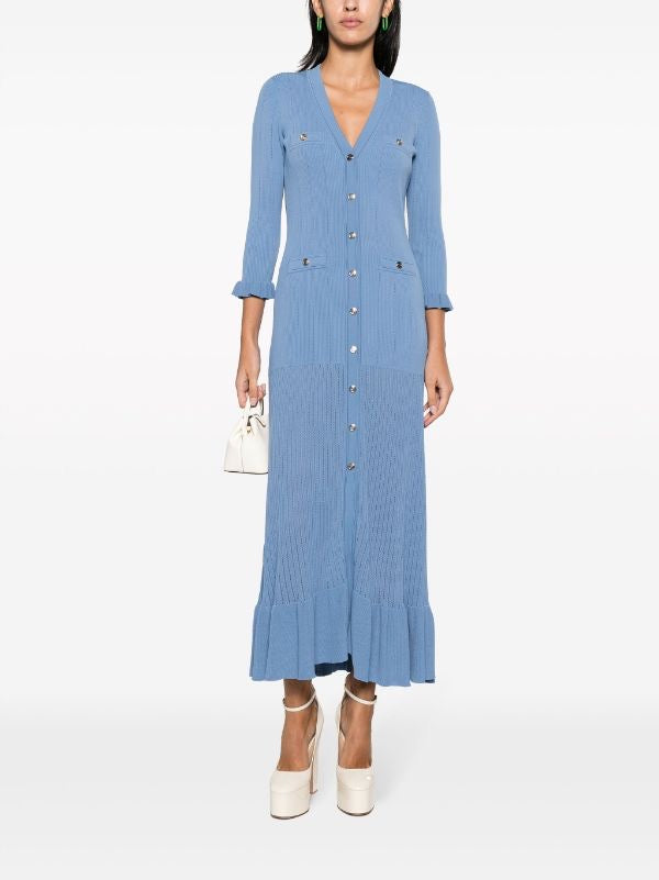 Palma Rib knitted midi dress