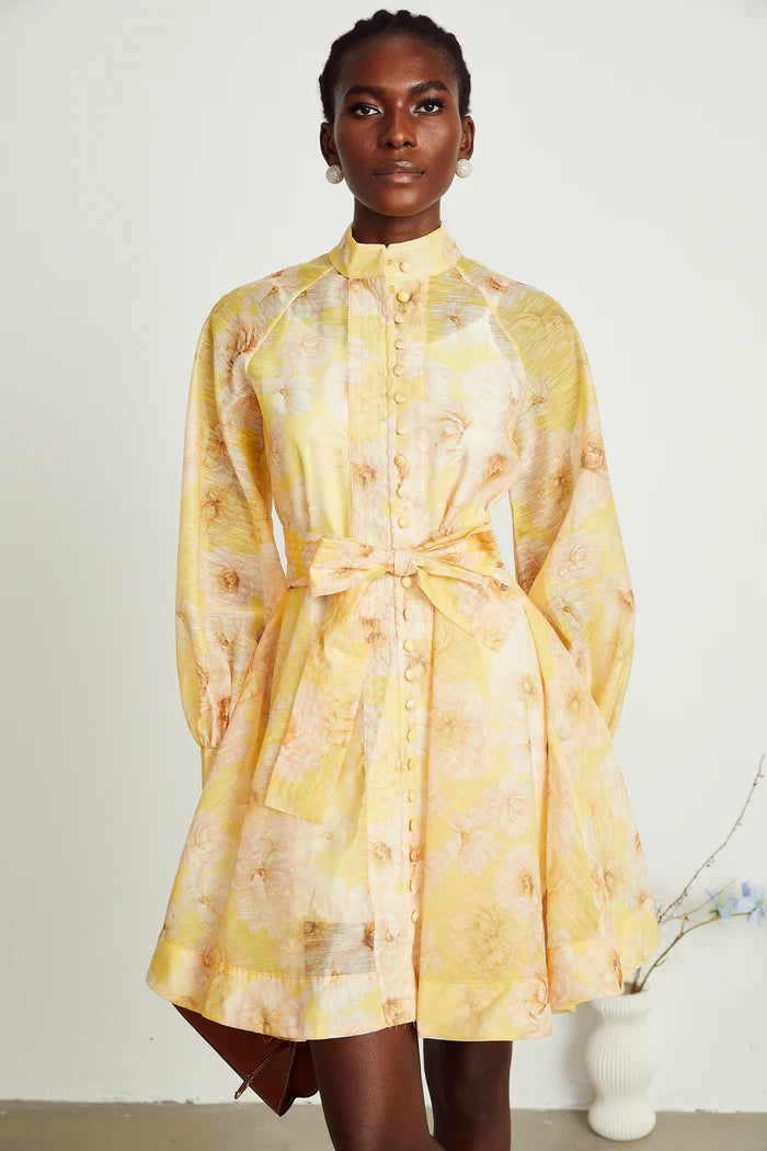 Pénélope à imprimé floral mini-robe