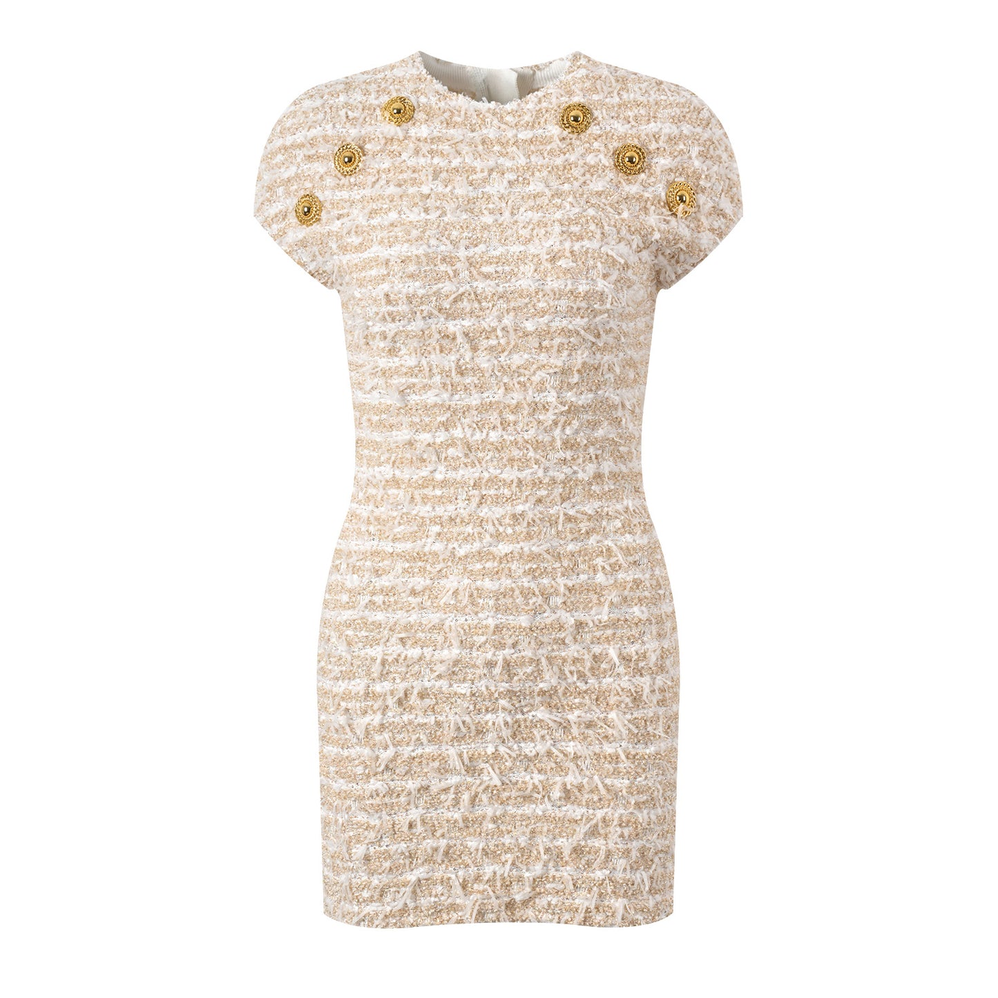 robe rose slim de luxe avec boucle en métal