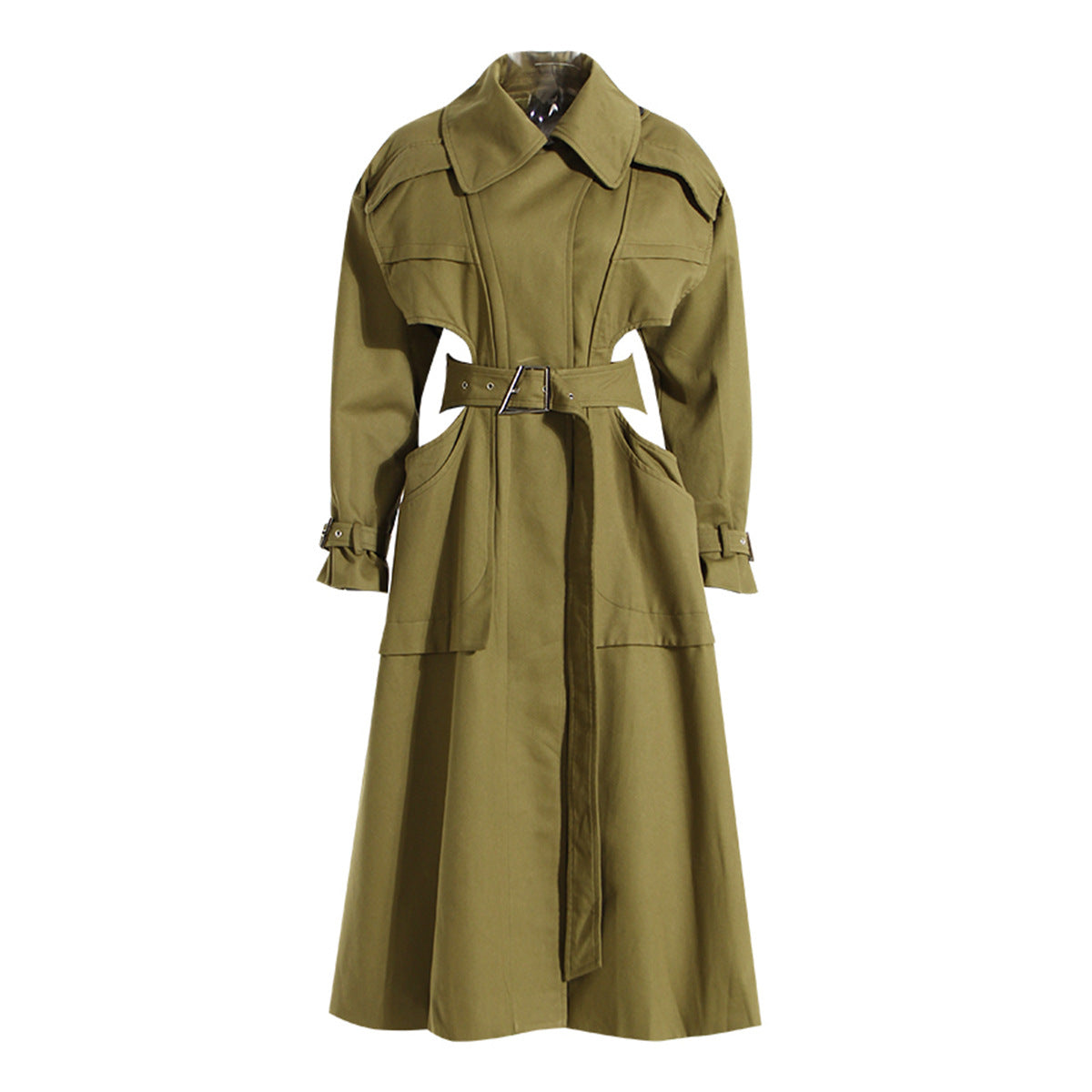 Veste longue trench coat