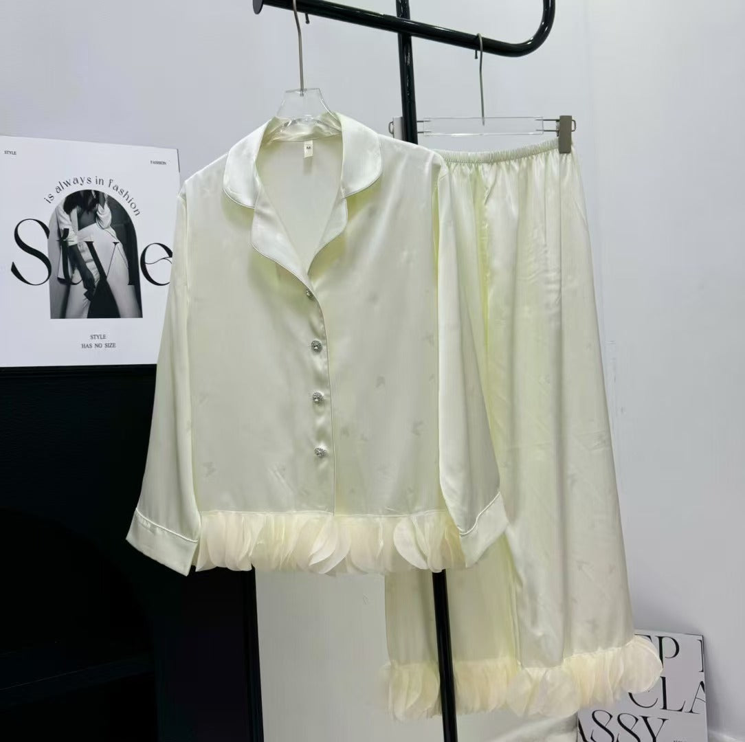 Butterfly petals ice silk payama