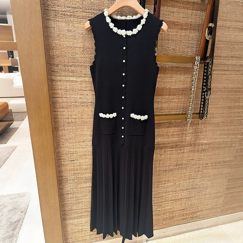 Flowers Order Pearl Contrast Dress