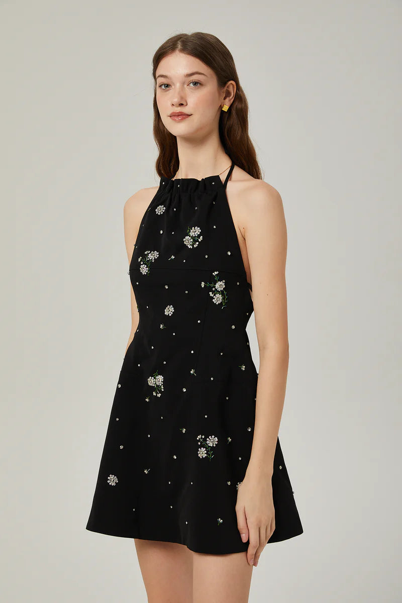 Ariane Mini robe de scoop-back-back-back de cristal Ariane