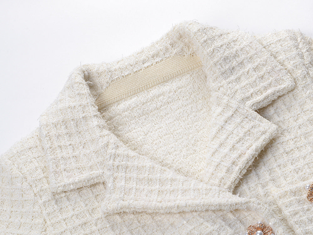 Doppelbrust-Pailletten-Set