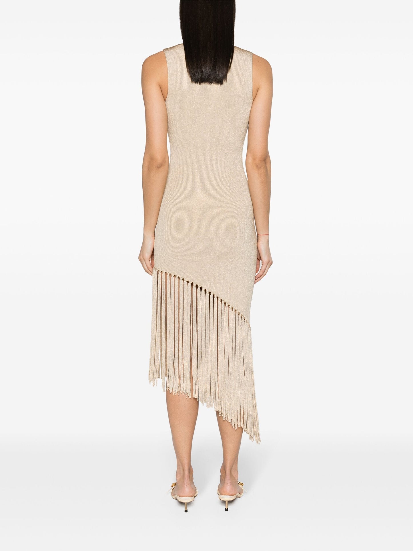 OUT OF STOCK Palma fringed knitted midi dress