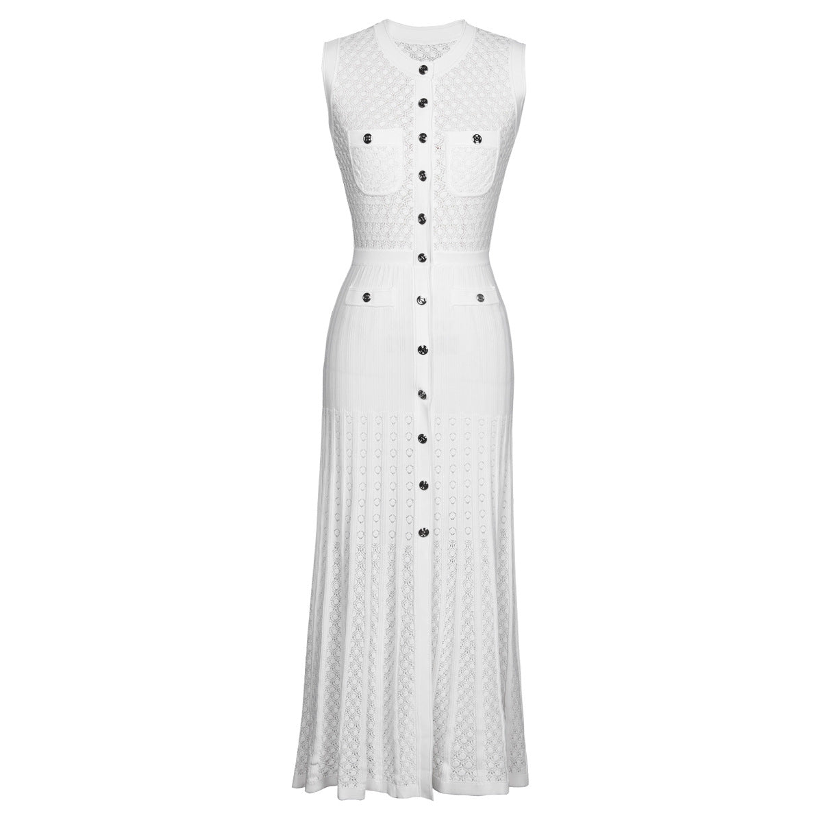 Palma lurex sleeveless maxi dress