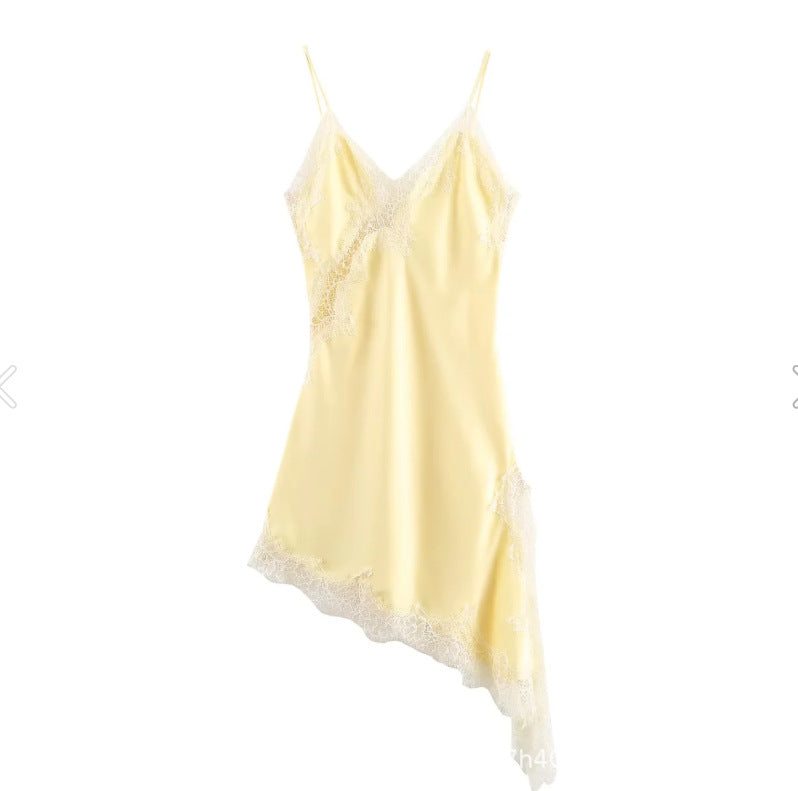 Lace Asymmetric Dress