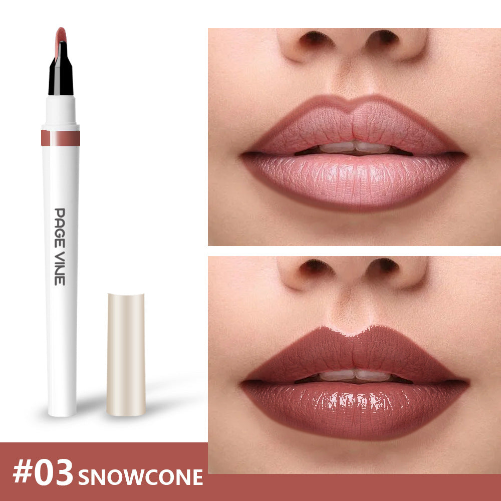 Lip liner waterproof glossy