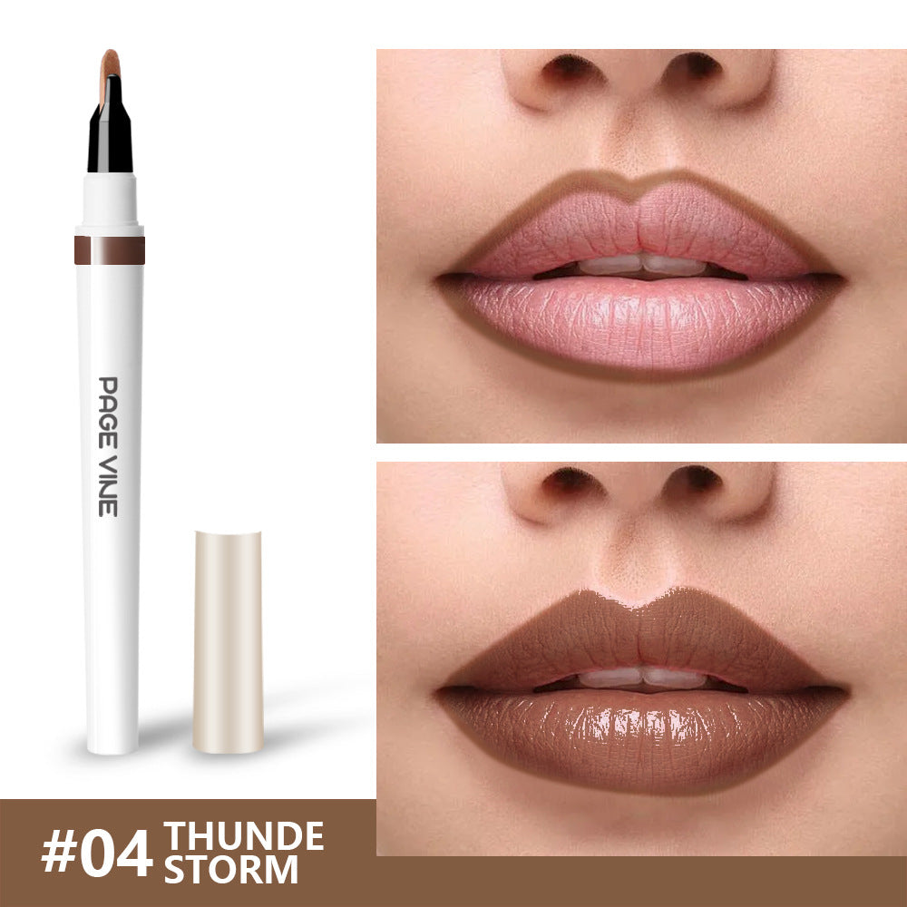 Lip liner waterproof glossy