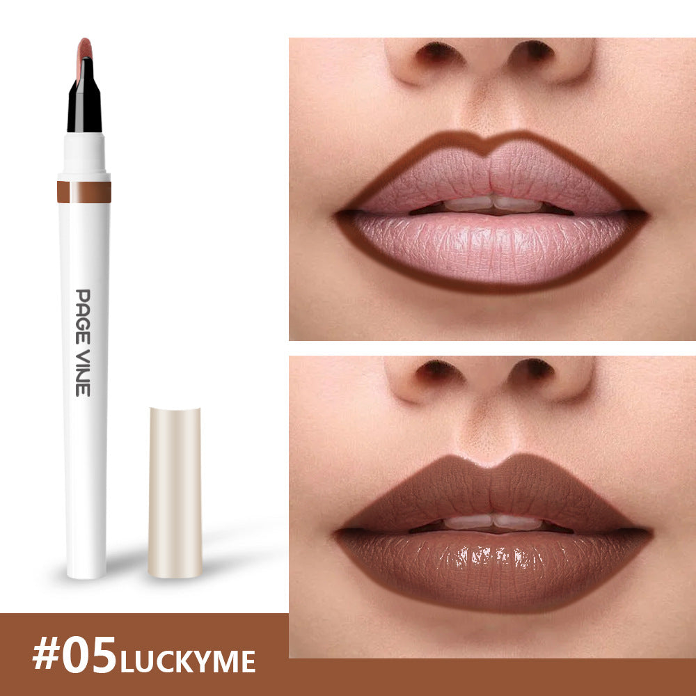 Lip liner waterproof glossy