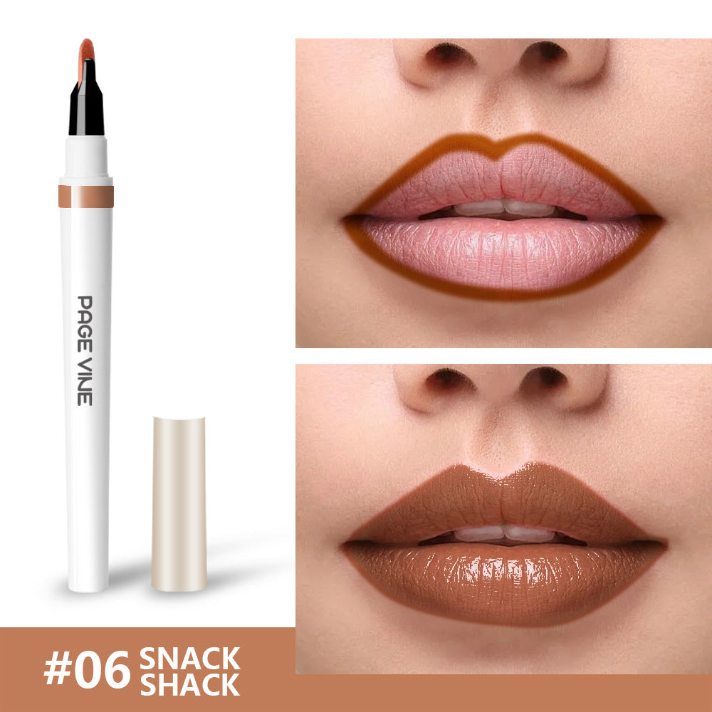 Lip liner waterproof glossy