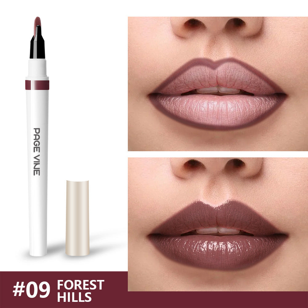 Lip liner waterproof glossy