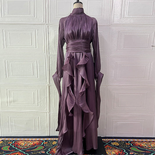 Ruffled slim dress new