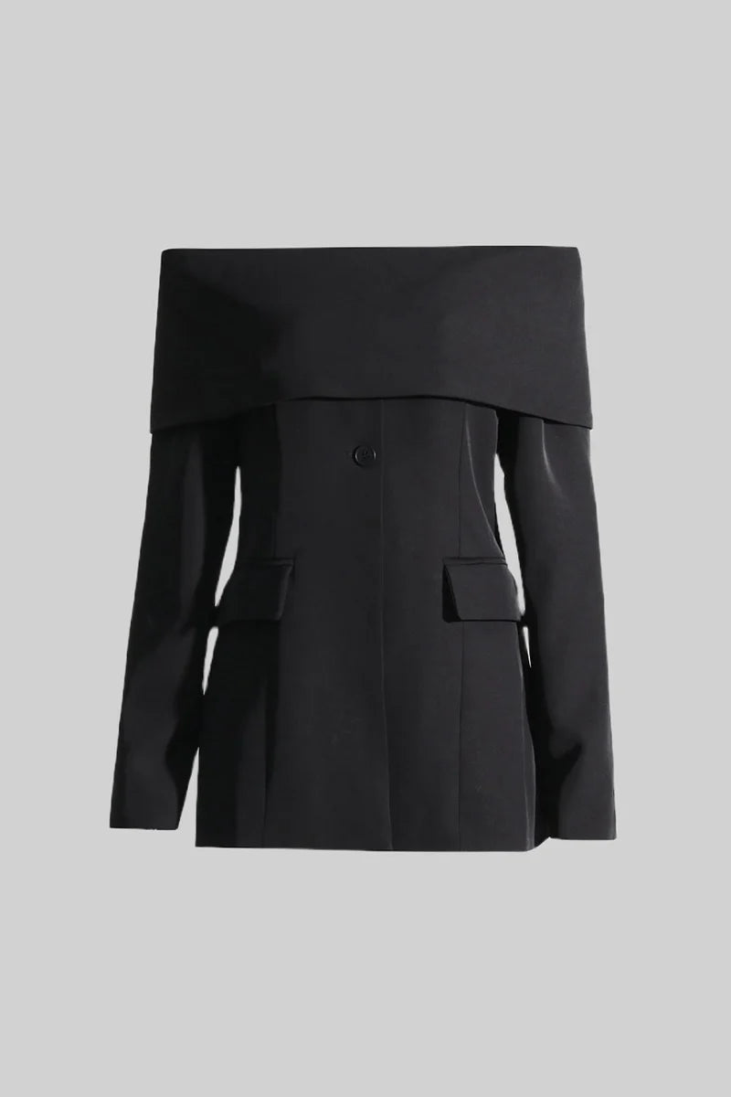 Cut Out Shoulder Jacket