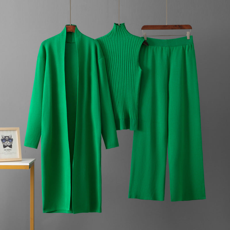 Shawl jacket  + trousers three-piece set