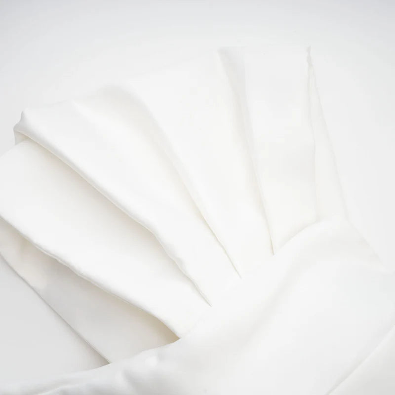 Hélène white oversize-bow mini dress