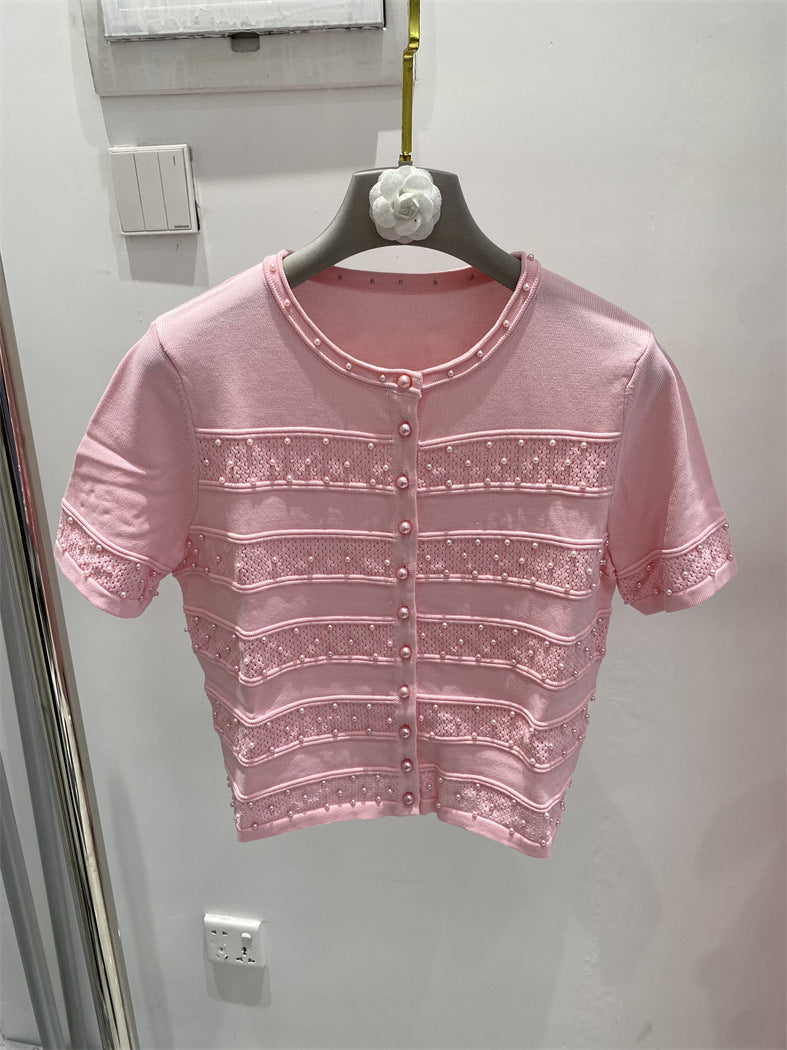 Three-Piece Set for Women with Heavy Beading