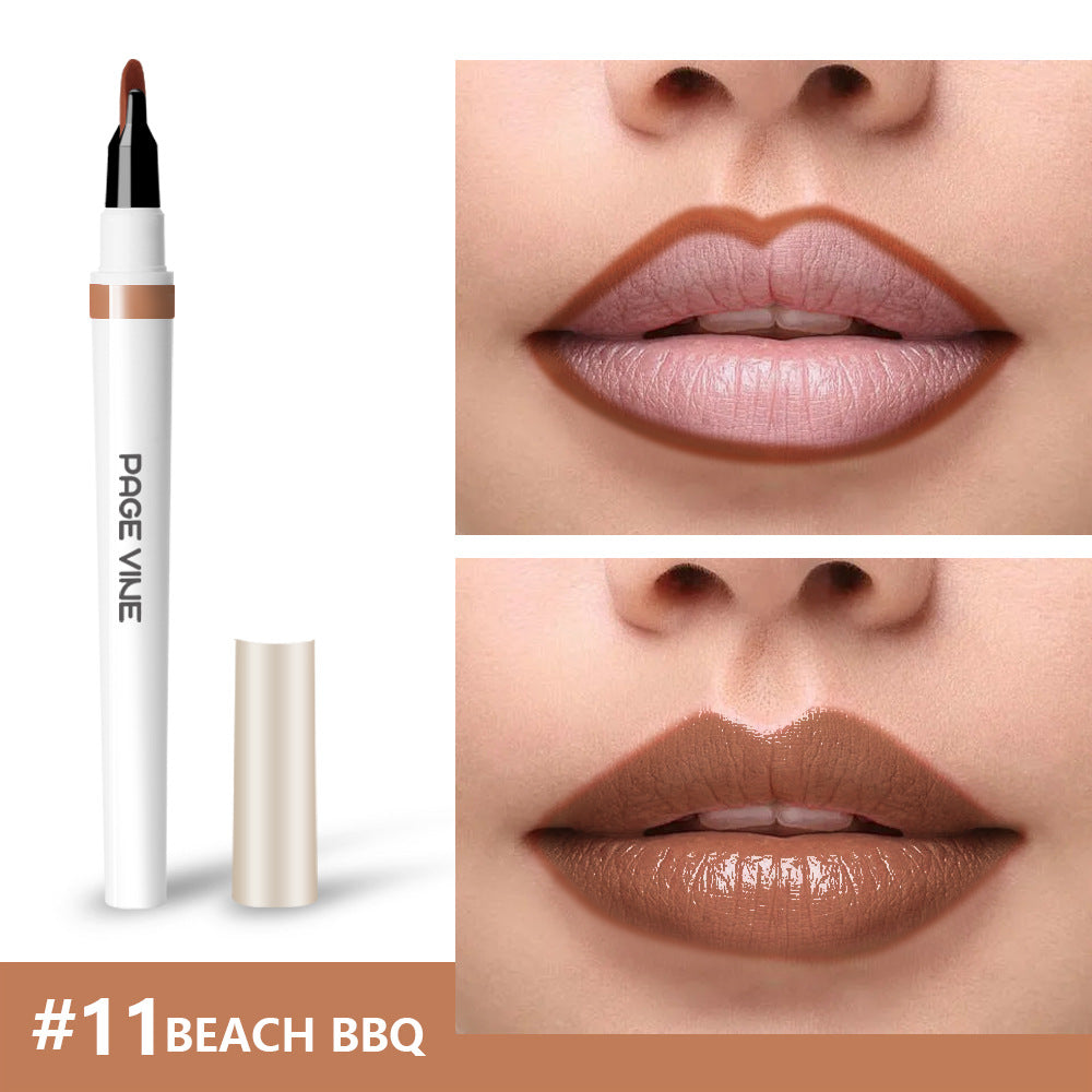 Lip liner waterproof glossy