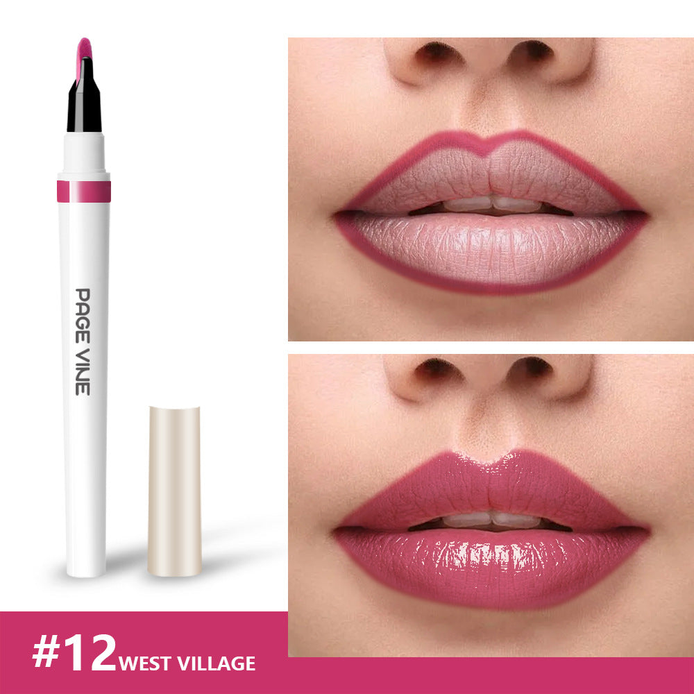 Lip liner waterproof glossy