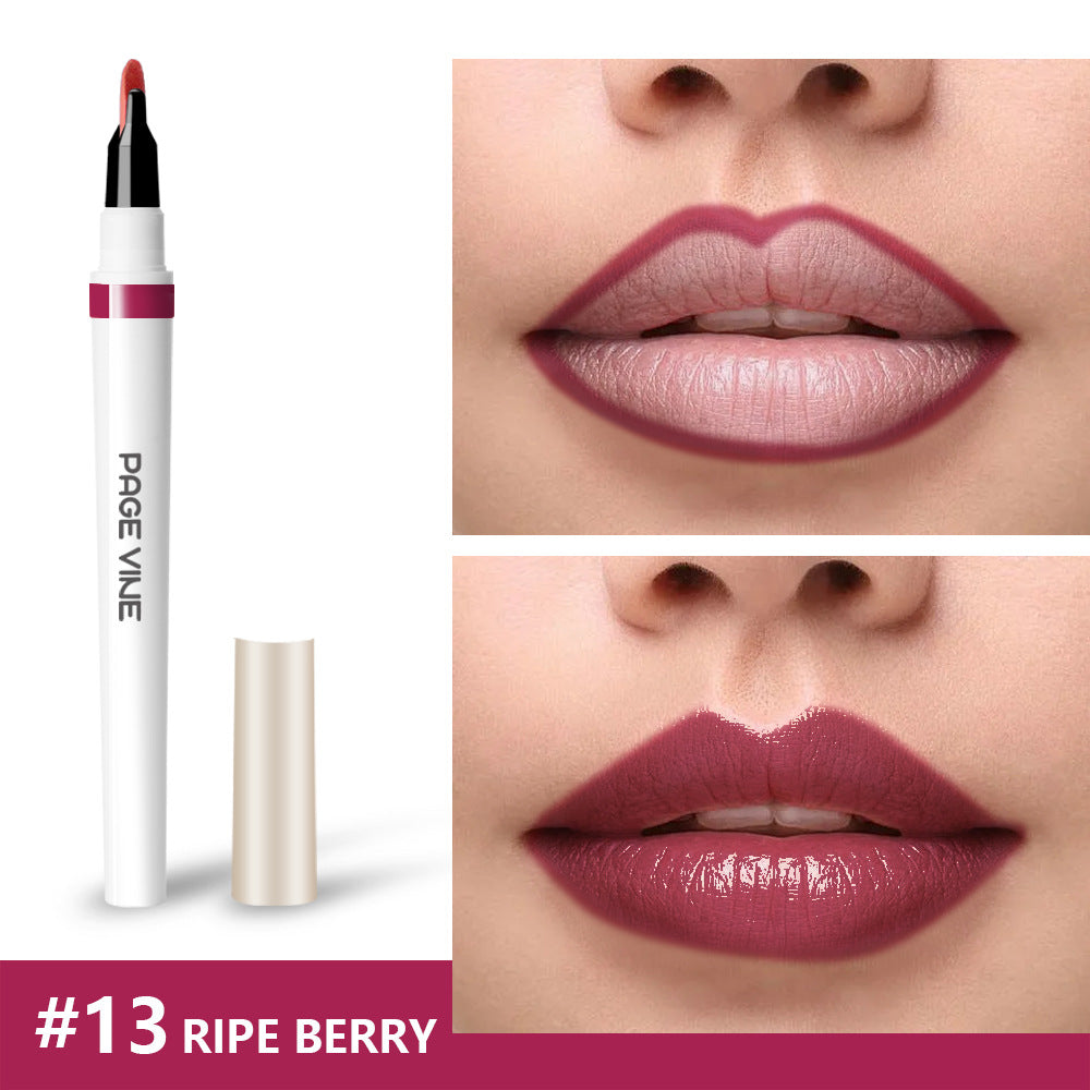 Lip liner waterproof glossy