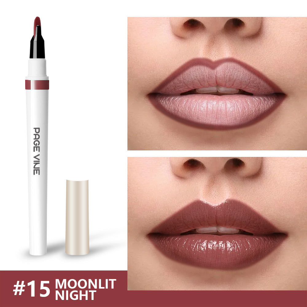 Lip liner waterproof glossy