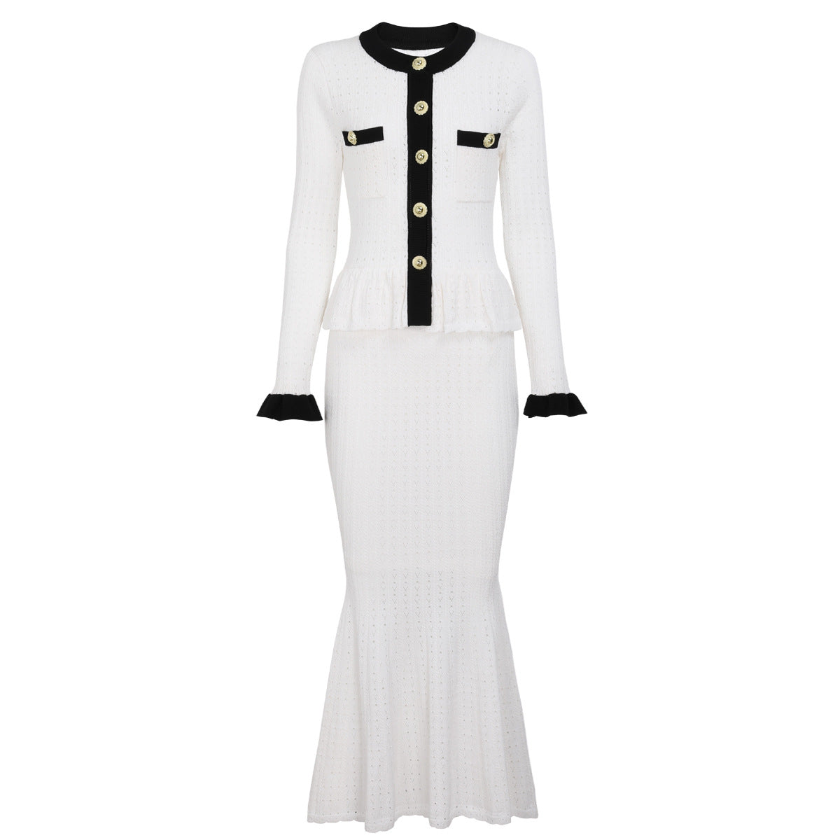 crew neck mermaid  dress