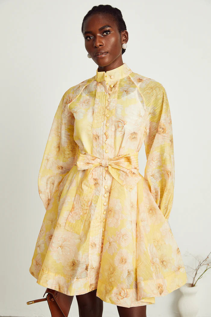 Pénélope à imprimé floral mini-robe