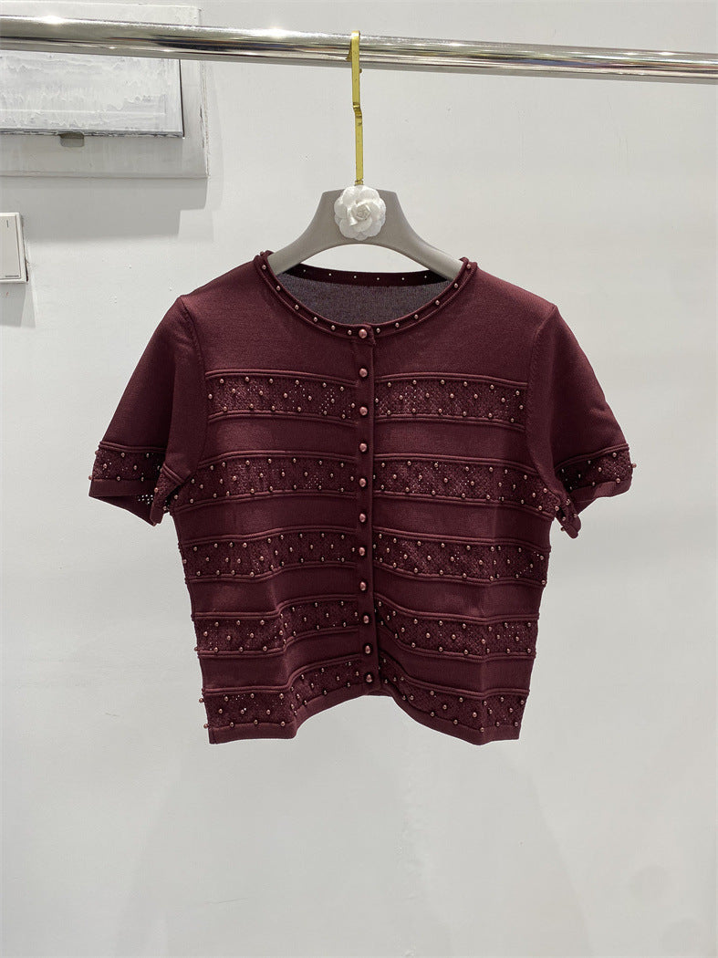 Three-Piece Set for Women with Heavy Beading