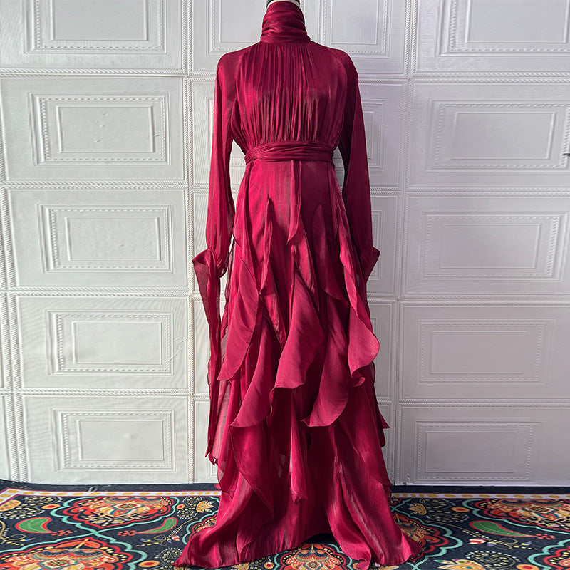 Ruffled slim dress new
