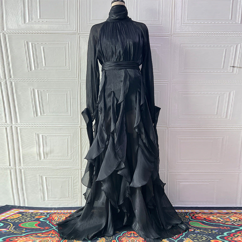 Ruffled slim dress new