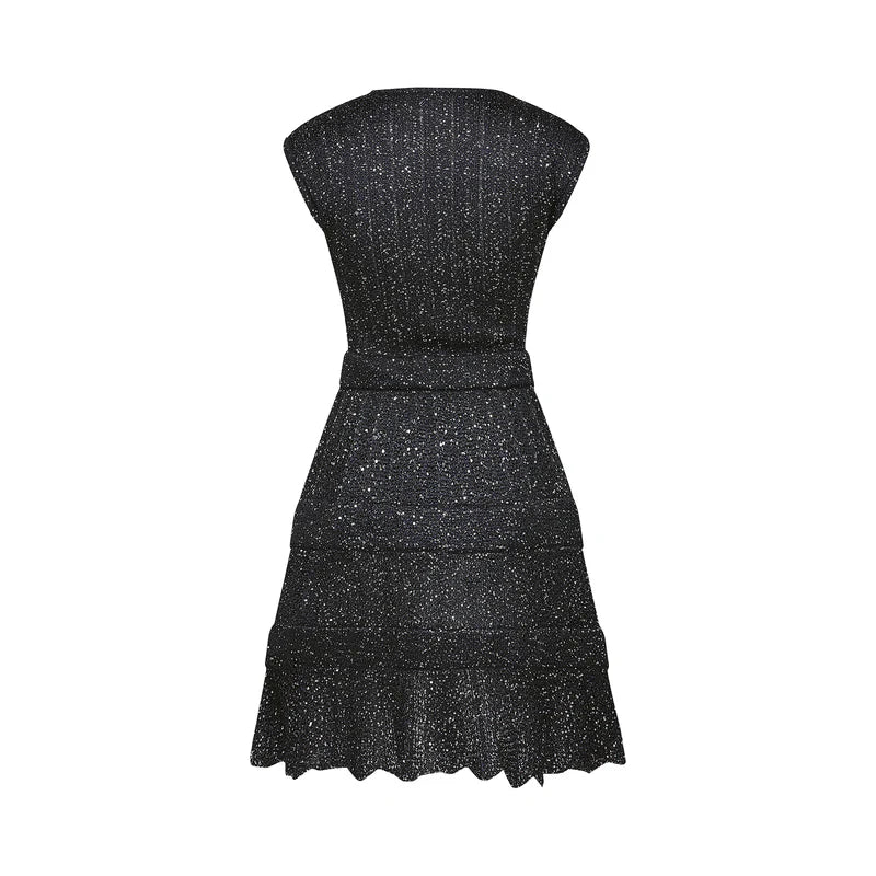 Cordelia Mini robe à titres ornées de paillettes