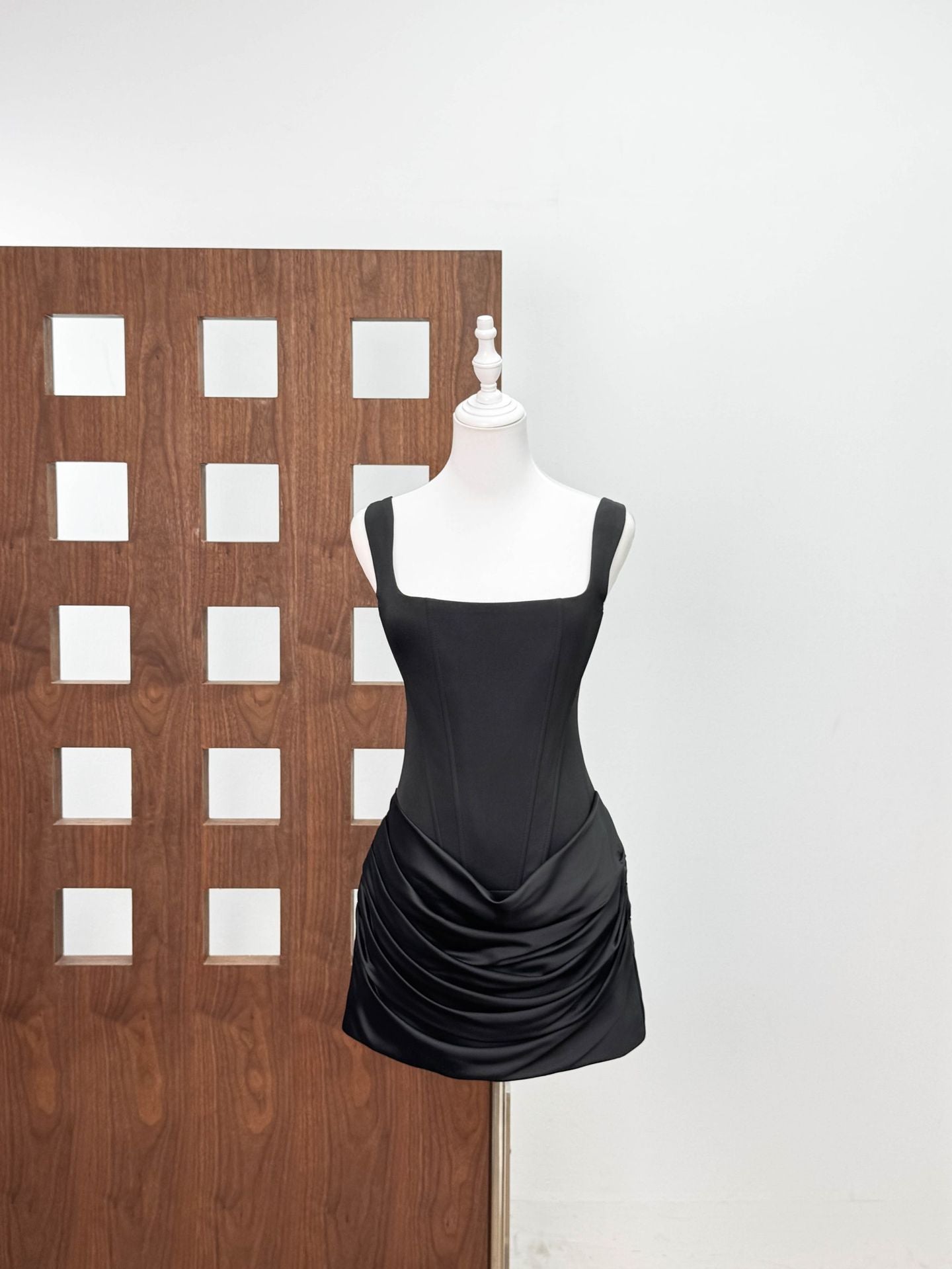 Paulette White Ruched Bodycon Mini Dress