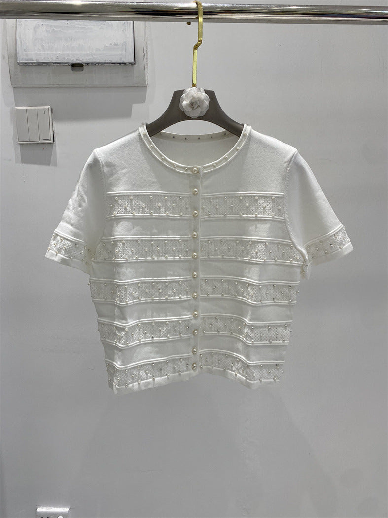 Three-Piece Set for Women with Heavy Beading