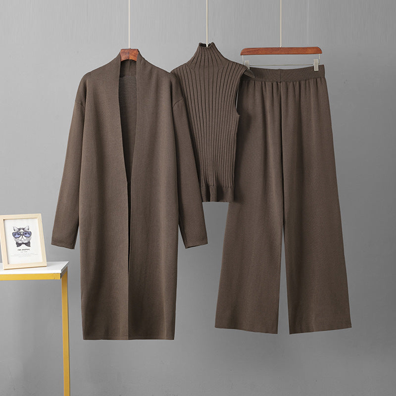 Shawl jacket  + trousers three-piece set